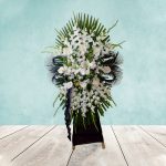 تاج گل ترحیم مدل ماوید